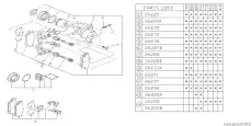 колодки дисковые торм. перед. Niss 725191631 SUBARU