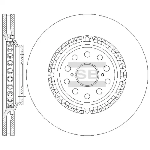 Тормозной диск SANGSIN SD4656