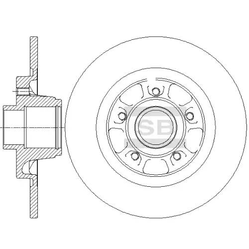 Тормозной диск SANGSIN SD3063