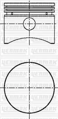 Поршень ! \ 31-03924-000 YENMAK