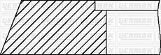 Кольца поршневые YENMAK 96-09497-000