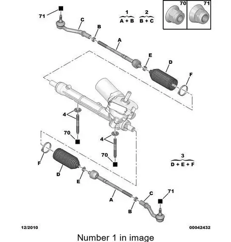 Рулевой наконечник PSA 3812 E6