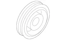 pulley ass'y (a/c comp.) \HYUNDAI 97643K9000