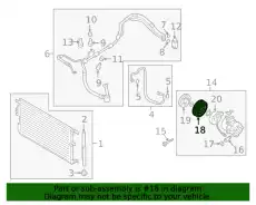 pulley ass'y (a/c comp.) \HYUNDAI 97643K9000