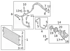 pulley ass'y (a/c comp.) \HYUNDAI 97643K9000
