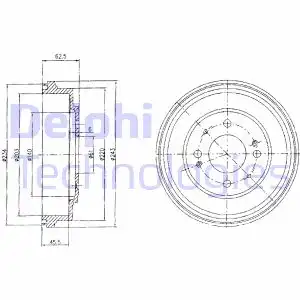 Тормозной барабан DELPHI BF482
