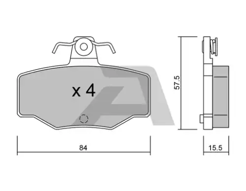Тормозные колодки дисковые AISIN BPNI2901