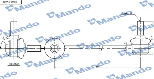 Тяга стабилизатора MANDO SLH0019