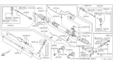 пыльник рулев. рейки лев. Niss 4820405F00 NISSAN