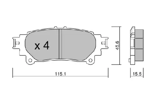 Тормозные колодки дисковые AISIN BPLX-2000