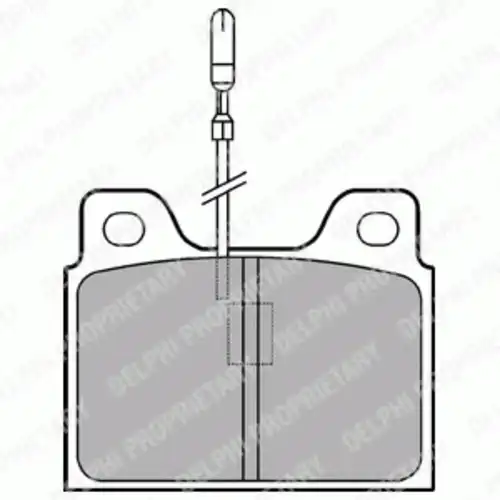Тормозные колодки дисковые передняя ось DELPHI LP107