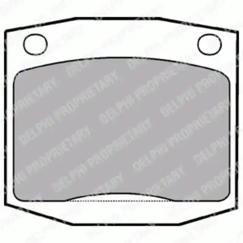 Тормозные колодки дисковые передняя ось DELPHI LP96