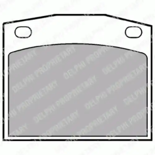 Тормозные колодки дисковые передняя ось DELPHI LP118