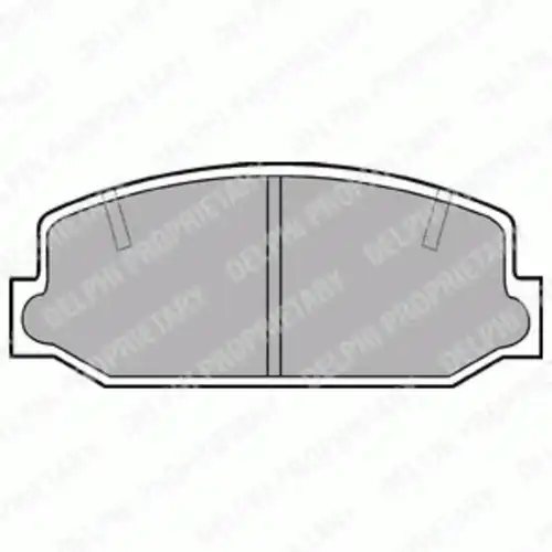 Тормозные колодки дисковые передняя ось DELPHI LP236