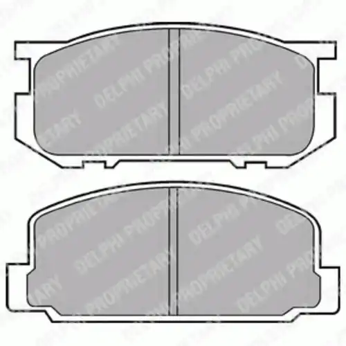 Тормозные колодки дисковые передняя ось DELPHI LP356