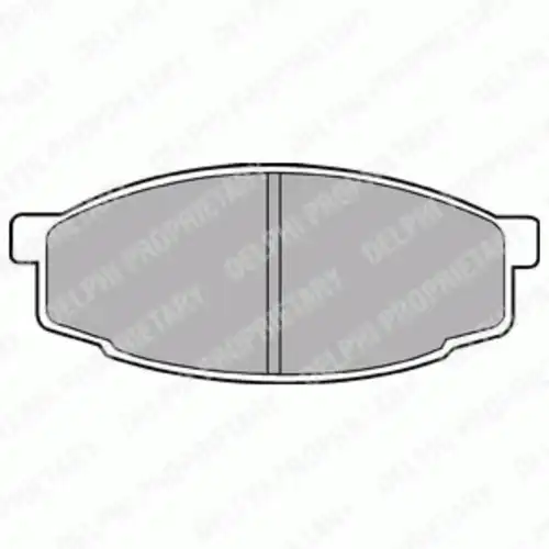 Тормозные колодки дисковые передняя ось DELPHI LP461