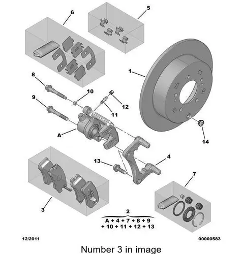 Тормозные колодки дисковые PSA 4254 48