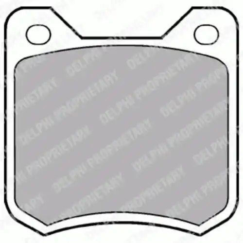 Тормозные колодки дисковые передняя ось DELPHI LP105