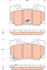 Тормозные колодки дисковые TRW GDB3515
