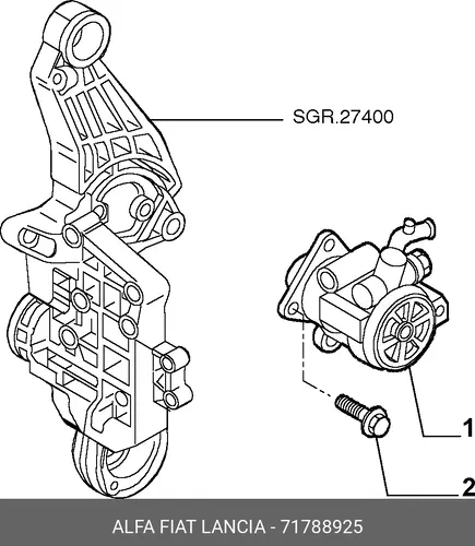 Насос гидроусилителя руля ALFA ROMEO 71788925