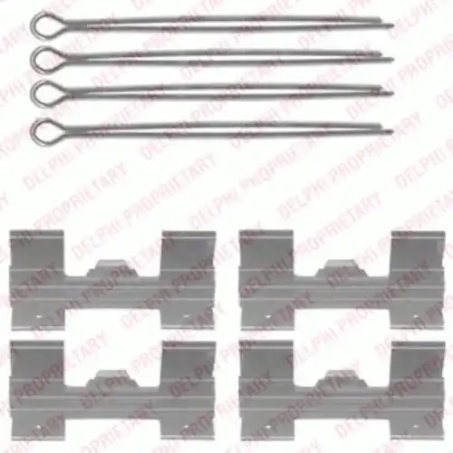 Комплектующие, колодки дискового тормоза LX0024 DELPHI