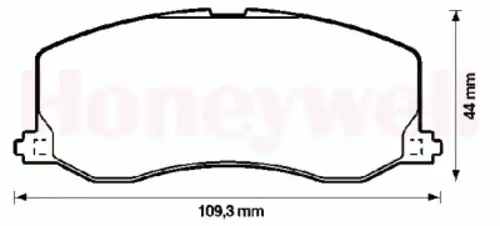 Тормозные колодки дисковые BENDIX 572217B