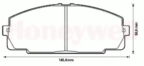 Тормозные колодки дисковые BENDIX 572367B