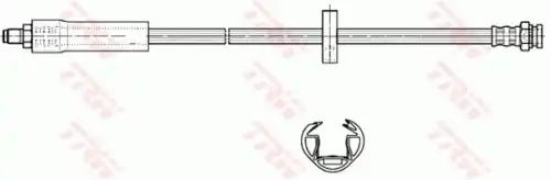 патрубок системы охлаждения BMW PHB282 TRW