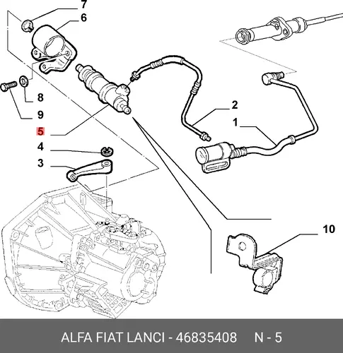 Цилиндр сцепления ALFA ROMEO 46835408