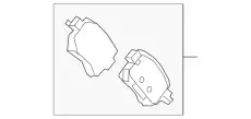 Тормозные колодки дисковые MAZDA GMY02643ZC