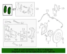 Тормозные колодки дисковые MAZDA K0Y13328ZB