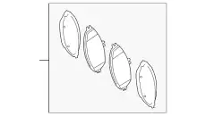 Тормозные колодки дисковые MB 000 420 66 03