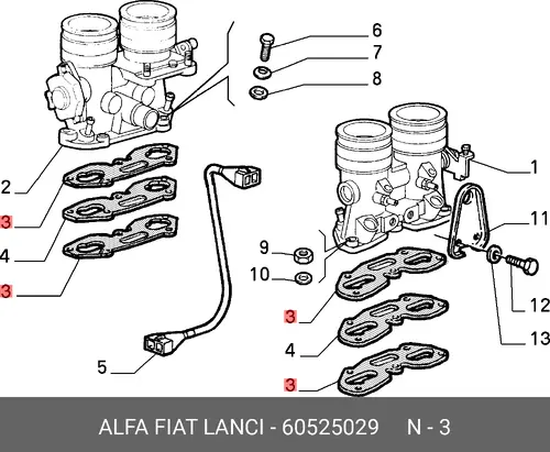 УПЛОТНЕНИЕ 60525029 FIAT