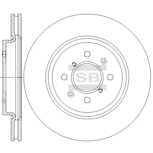 Тормозной диск SANGSIN SD4816