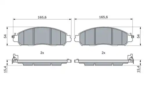 Тормозные колодки дисковые BOSCH 0 986 424 973