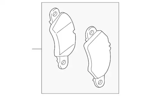 Тормозные колодки дисковые PORSCHE 9P1698151C
