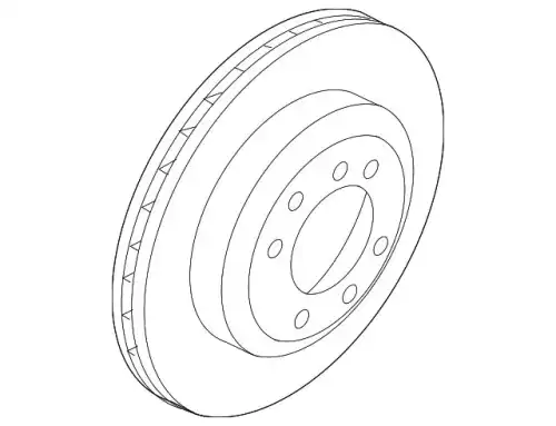 Тормозной диск PORSCHE 9Y0615602P