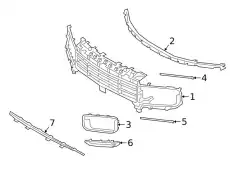 Решетка радиатора PORSCHE 9Y0807683ALOK1