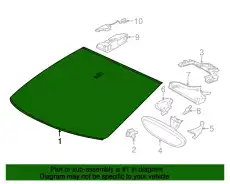 WINDSCREEN 958845099G PORSCHE