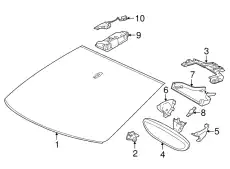 WINDSCREEN 958845099G PORSCHE