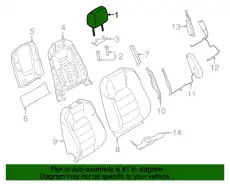 ПОДГОЛОВНИК 95B881901BYKI PORSCHE