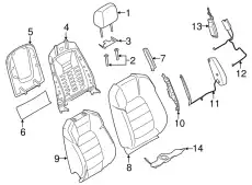 ПОДГОЛОВНИК 95B881901BYKI PORSCHE
