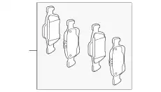 Тормозные колодки дисковые MB 000 420 87 03