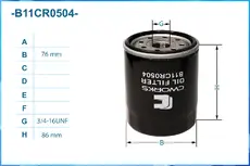 Фильтр масляный CWORKS B11CR0504