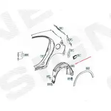 Подкрылок SIGNEDA PBZ11140AL