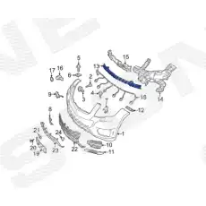 Кронштейн бампера пер.центр. 2012> PBZ99220A SIGNEDA