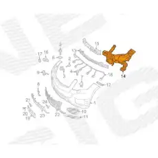 Кронштейн фары пер.прав. 2012> PBZ99235AR SIGNEDA