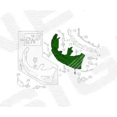 Уплотнитель бампера пер. 2010> PBZ99241A SIGNEDA