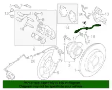 Шланг тормозной задний C236-43-980A MAZDA