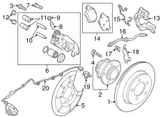 Шланг тормозной задний C236-43-980A MAZDA